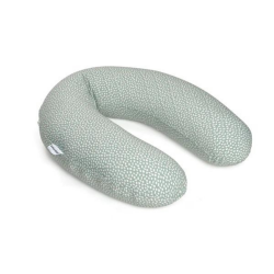  Doomoo - Perna mare pentru gravide si bebelusi 3 in 1, bumbac organic Buddy Cloudy Kaki