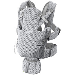 Marsupiu anatomic cu multiple pozitii de purtare BabyBjorn Move, Grey, 3D Mesh