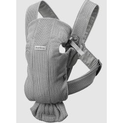 Marsupiu anatomic cu multiple pozitii de purtare BabyBjorn Mini, Grey, 3D Mesh 