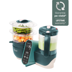 Robot multifunctional pentru bebelusi Babymoov Nutribaby + 6 in 1, Opal Green