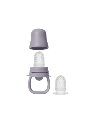 Dispozitiv de hranire BIBS Baby Feeder cu 2 tetine din silicon, Fossil Grey