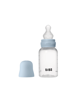 BIBS - Set complet biberon anticolici PP fara BPA, 150 ml, Silicon, Baby Blue