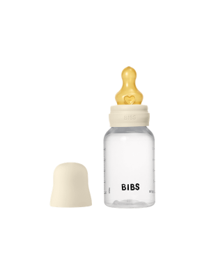 BIBS - Set complet biberon anticolici PP fara BPA, 150 ml, Latex, Ivory