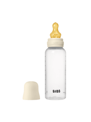 BIBS - Set complet biberon anticolici PP fara BPA, 270 ml, Latex, Ivory