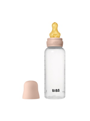 BIBS - Set complet biberon anticolici PP fara BPA, 270 ml, Latex, Blush