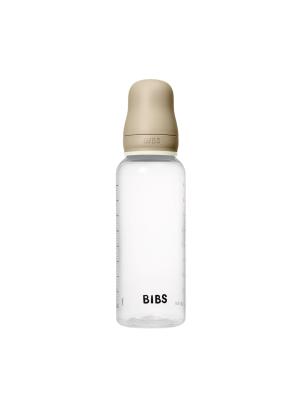 Set complet biberon BIBS fosforescent anticolici PP fara BPA, 270 ml, Latex, Vanilla Glow