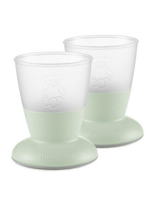 BabyBjorn - Set Pahare pentru bebe (2 buc), Powder Green