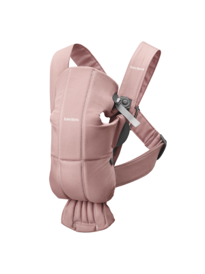 Marsupiu anatomic cu multiple pozitii de purtare BabyBjorn Mini, Dusty Pink, Tesatura