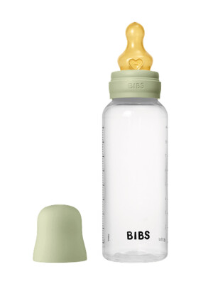 BIBS - Set complet biberon anticolici PP fara BPA, 270 ml, Latex, Sage