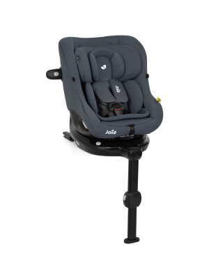 Scaun auto pentru copii Joie i-Size i-Pivot 360° Dark Slate, nastere - 105 cm, testat Suplimentar la impact lateral, frontal si din spate