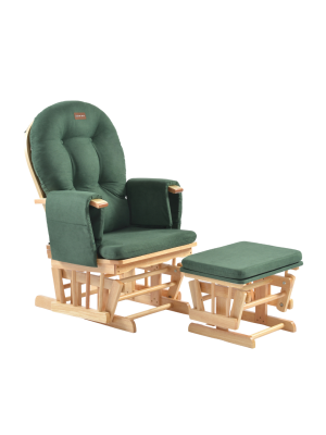 Fotoliu reglabil pentru alaptare, cu suport de picioare inclus, ONINO CALM.me, Sapphire Green