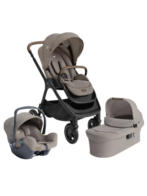 Carucior pentru copii multifunctional 3 in 1 Joie Finiti Signature Maple (Carucior Finiti + Landou Ramble XL + scoica i-Snug)