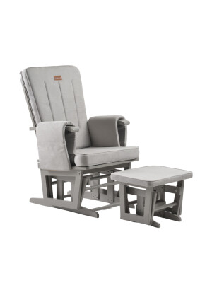 Fotoliu reglabil pentru alaptare, cu suport de picioare inclus, ONINO CALM.me Classic, Pearl Gray