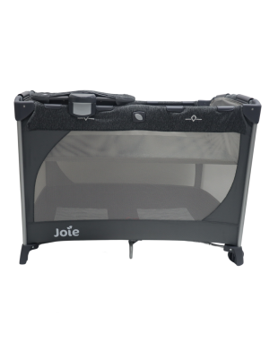 Patut pliant Joie Commuter Change Gray Marble, cu cosulet detasabil inclus