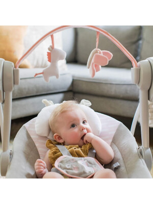 Ingenuity - Leagan portabil Comfort 2 Go Flora the Unicorn