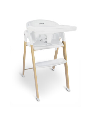 Scaun de masa transformabil BabyGo Levels, Alb
