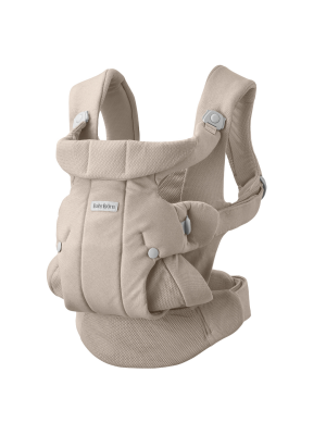Marsupiu ergonomic Baby Bjorn Baby Carrier Hold, Sand Gray, tesatura periata