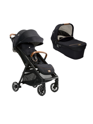Carucior pentru copii Joie Parcel ultracompact 2 in 1, nastere - 22 kg, Signature Eclipse (Carucior Parcel Eclipse + Landou Ramble XL Eclipse)