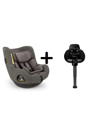 Nuna - Set Scaun auto rotativ TODL next Thunder, 40-105 cm + Baza isofix BASE next i-Size pentru TODL next, testat ADAC