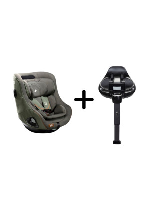 Joie - Set scaun auto rotativ i-Harbour Signature Pine, 40-105 cm + Baza i-Size i-Base Encore, testat ADAC