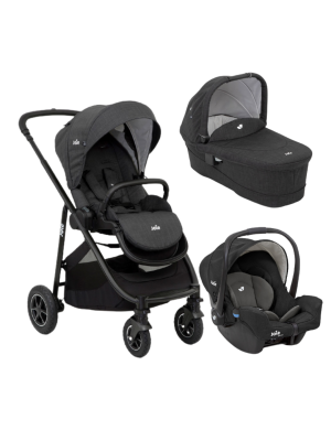 Carucior pentru copii multifunctional 3 in 1 Joie Versatrax Pavement/Shale (Carucior Versatrax Pavement+ Landou Ramble Pavement+ Scoica Gemm Shale)