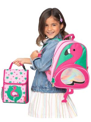 Skip Hop Saculet pentru pranz Zoo - Flamingo