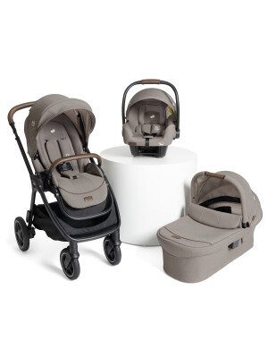 Carucior pentru copii multifunctional 3 in 1 Joie Finiti Signature Maple (Carucior Finiti + Landou Ramble XL + scoica i-Starter)