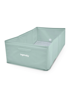 Cadita pliabila pentru calatorii Ingenuity Tuckaway Travel Tub Sage