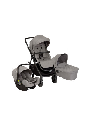 Carucior pentru copii multifunctional 3 in 1 Graco Near2Me DLX Ash (Carucior Near2Me DLX + Landou Near2Me DLX + Scoica SnugLite)