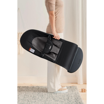 Balansoar din tesatura pentru copii Baby Bjorn Balance Soft, Black/ Dark Gray
