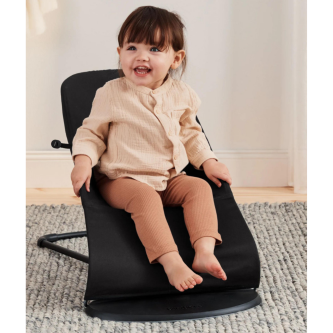 Balansoar din tesatura pentru copii Baby Bjorn Balance Soft, Black/ Dark Gray