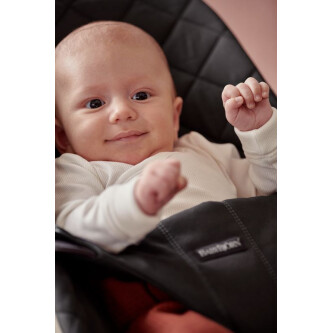 Balansoar din tesatura matlasata cu aspect Clasic pentru copii Baby Bjorn Balance Bliss, Black