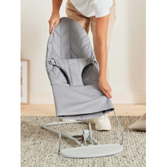 Balansoar din Bumbac pentru copii BabyBjorn Bliss, Light Grey