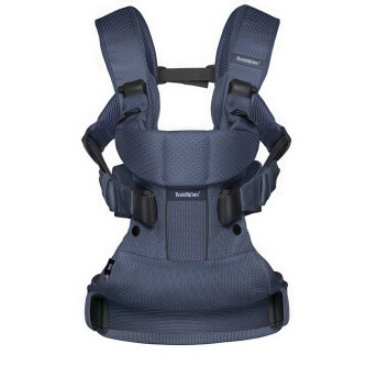 BabyBjorn - Marsupiu anatomic One Air - Navy Blue, 3D Mesh
