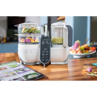 BABYMOOV - ROBOT MULTIFUNCTIONAL 5 IN 1 NUTRIBABY (+) LOFT WHITE-RESIGILAT