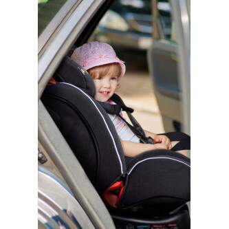 Scaun auto pentru copii rotativ BabyGo Fixleg 360 Black, 0-25 kg 