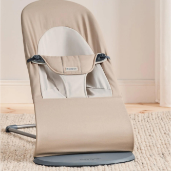 Balansoar din tesatura pentru copii Baby Bjorn balance soft, Khaki/Beige