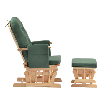 Fotoliu reglabil pentru alaptare, cu suport de picioare inclus, ONINO CALM.me, Sapphire Green