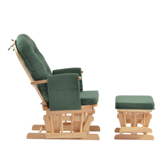 Fotoliu reglabil pentru alaptare, cu suport de picioare inclus, ONINO CALM.me, Sapphire Green