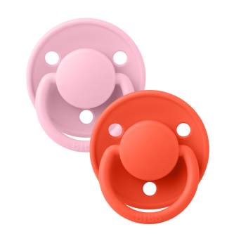 BIBS - Set 2 suzete De Lux Silicon, tetina rotunda, marime universala