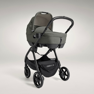 Landou auto Joie Calmi R129 Signature Evergreen, nastere-70 cm, testat ADAC si testat Suplimentar la impact lateral, frontal si din spate