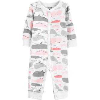 Carter’s Pijama cu capse și balene 100% bumbac