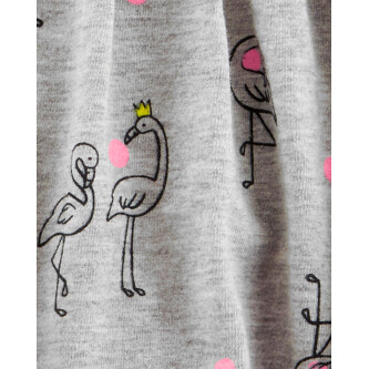Carter’s Body tip rochiță cu flamingo 100% bumbac