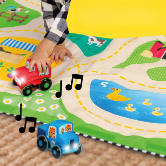Centru de activitati Baby Einstein Farm Explorers Busy Barnyard Grow With Me