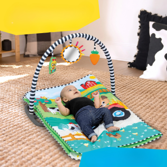 Centru de activitati Baby Einstein Farm Explorers Busy Barnyard Grow With Me