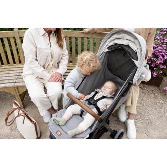 Joie - Carucior pentru copii Parcel ultracompact 2 in 1, Signature Pine (Carucior Parcel Pine + Landou Ramble XL Pine)