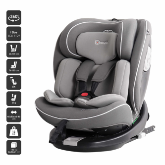 BabyGo - Scaun auto Nova2, Gray, 40 -150 cm