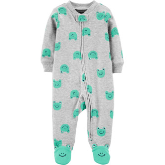 Carter's Pijama cu fermoar reversibil bebe Broscute