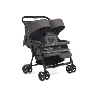 Carucior pentru copii gemeni Joie Aire Twin, Dark Pewter