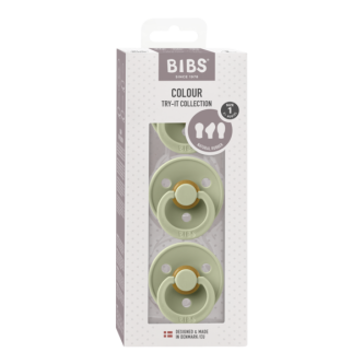 BIBS - Set 3 suzete Colour Latex, tetina rotunda, simetrica & anatomica 0 luni +